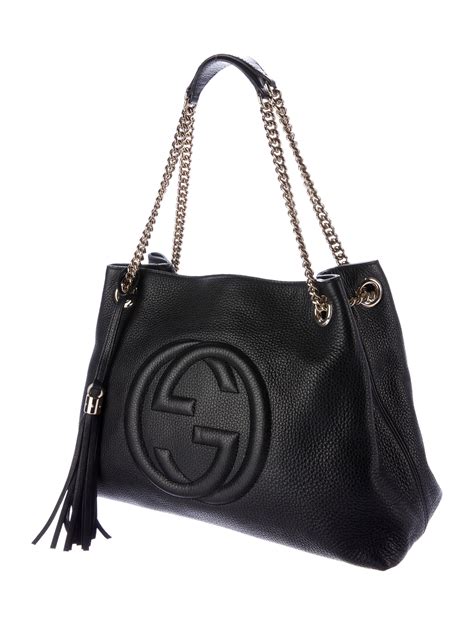 gucci womens soho large leather chain shoulder handbag|cheapest Gucci soho bag.